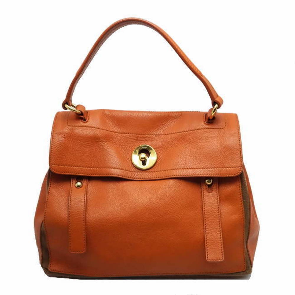 Yves Saint Laurent Shoulder Bag Muse Toe Calf Orange